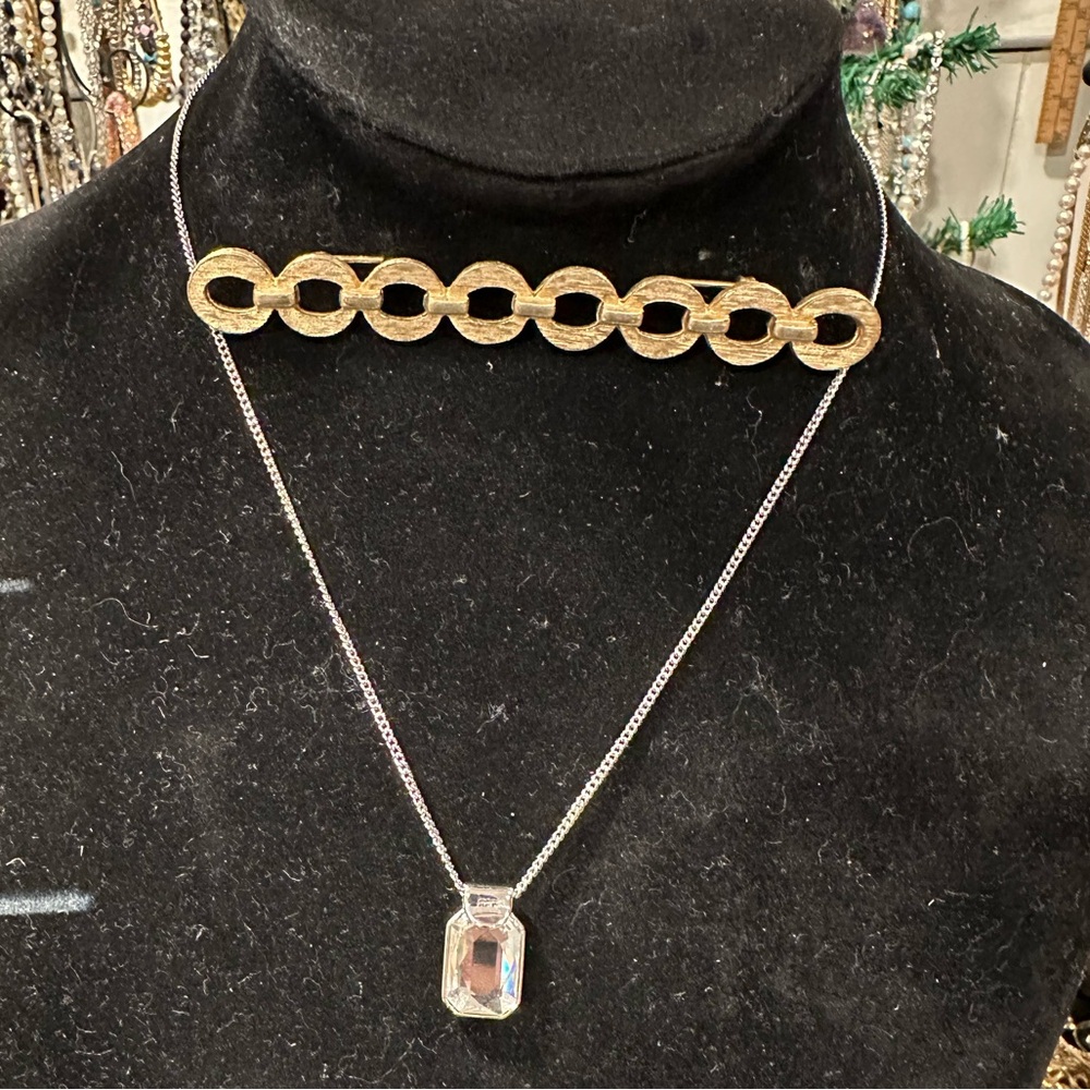 Touchstone Crystal Reversible Pendant Necklace